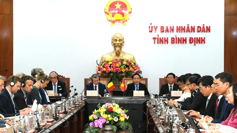 Toàn cảnh hội thảo tại điểm cầu Bình Định