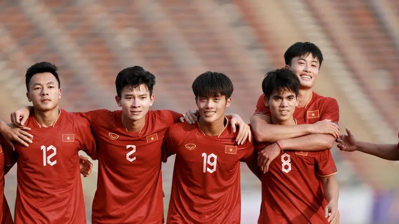 U22 Việt Nam giành chiến thắng 3-1 trước Myanmar trong thế dẫn trước 3-0. Ảnh: DŨNG PHƯƠNG