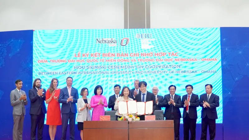 Trường Đại học Quốc tế Miền Đông – do Tổng công ty Becamex IDC làm chủ đầu tư, cũng đã ký kết bản ghi nhớ hợp tác cùng Trường Đại học Nebraska – Ohama tại chương trình