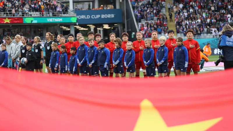 Đội tuyển nữ Việt Nam tạo ấn tượng trong trận ra quân tại World Cup 2023. Ảnh: ĐỨC ĐỒNG