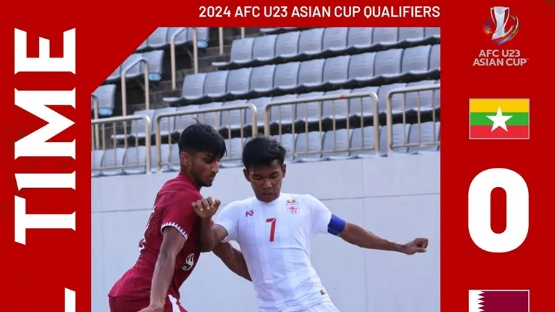 U23 Qatar thắng trận dễ dàng trước Myanmar