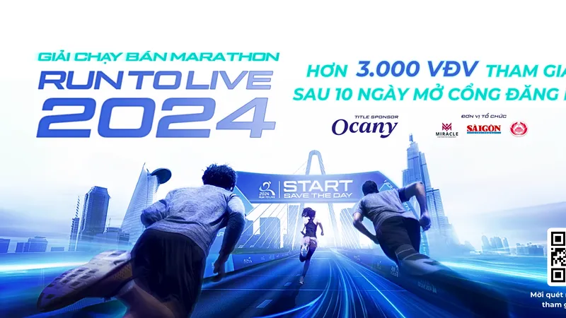 Run To Live 2024 thu hút đông đảo cộng đồng chạy bọ đăng ký tham dự. 
