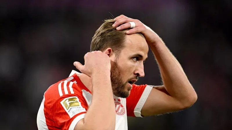 Harry Kane thất vọng trong màu áo Bayern Munich