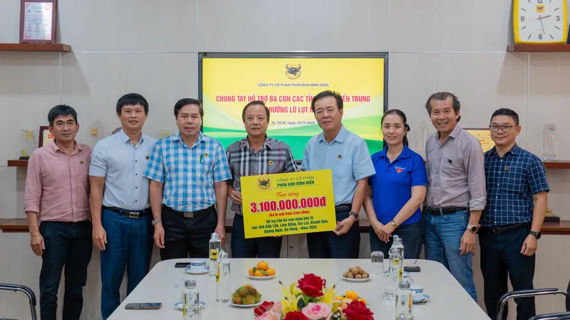 Ban Tổng Giám đốc Công ty Cổ phần Phân bón Bình Điền đã phát động quyên góp cho gói Hỗ trợ khẩn cấp trị giá 3,1 tỷ dồng.