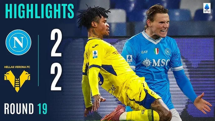 Napoli vs Verona 2-2: Frese mở bàn, Orban nhân đôi tỷ số trên chấm penalty, McTominay, Di Lorenzo chia điểm hấp dẫn, Napoli củng cố tốp 3 Serie A