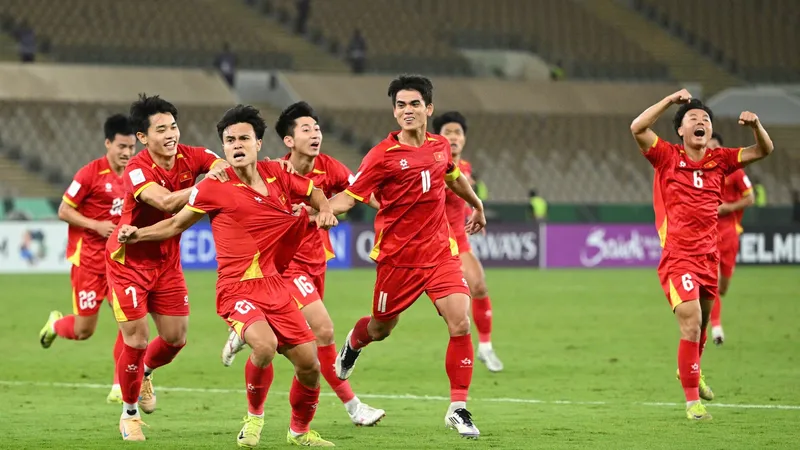 U23 Việt Nam đủ điều kiện dự môn bóng đá nam ASIAD 2026 nhờ đoạt vé tại vòng chung kết U23 châu Á 2026. ẢNH: AFC
