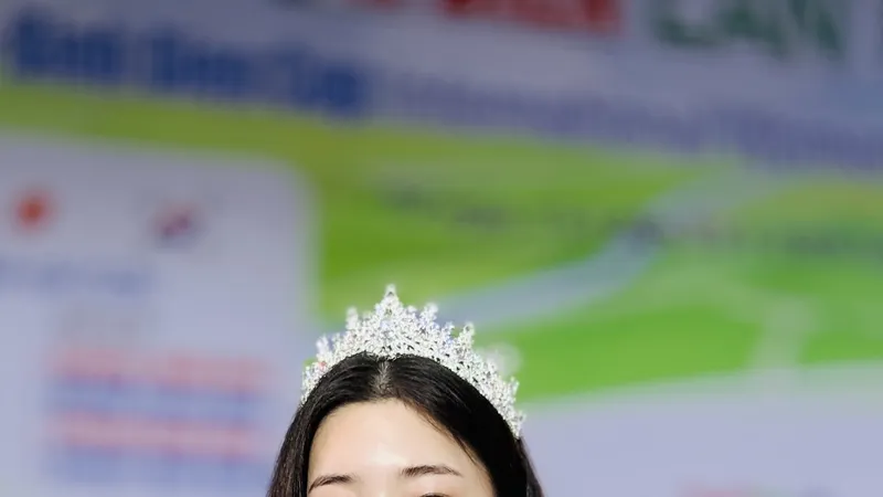Hoa khôi Back Chaelim của Cúp VTV9-Bình Điền 2026. Ảnh: DŨNG PHƯƠNG