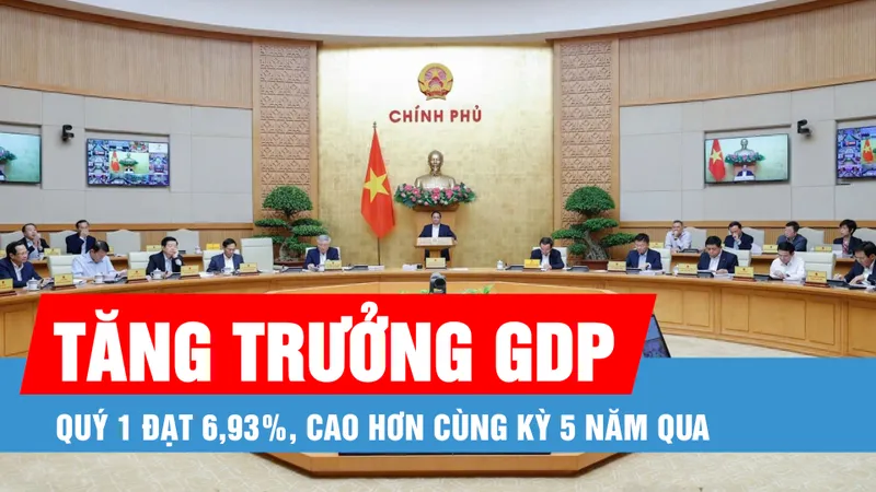 Podcast bản tin trưa 6-4: Tăng trưởng GDP quý 1 đạt 6,93%, cao hơn cùng kỳ 5 năm qua