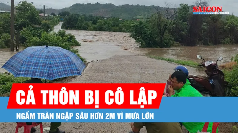 Podcast bản tin tối 11-6: Ngầm tràn ngập sâu hơn 2m, cả thôn bị cô lập