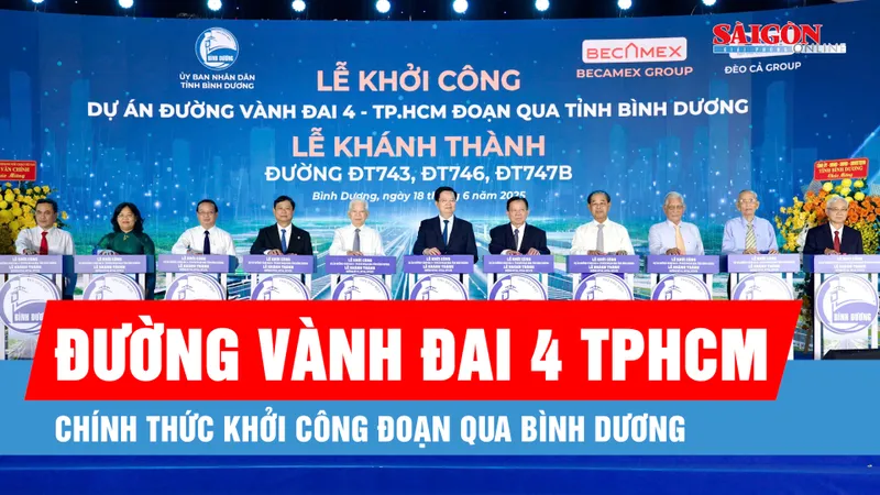 Podcast bản tin tối 18-6: Khởi công đường Vành đai 4 TPHCM, đoạn qua địa bàn tỉnh Bình Dương