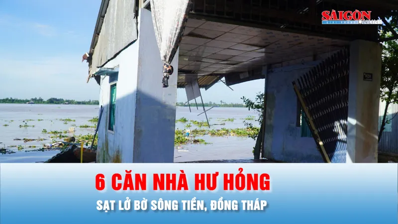 Podcast bản tin ANTT 20-9: Sạt lở bờ sông Tiền, Đồng Tháp: 6 căn nhà hư hỏng
