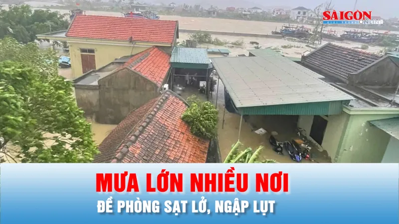 Podcast bản tin trưa 29-9: Mưa lớn nhiều nơi, đề phòng sạt lở, ngập lụt