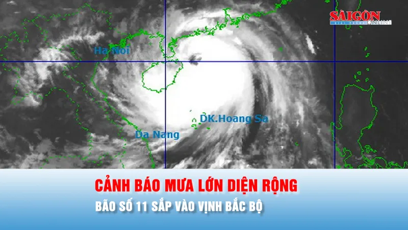 Podcast bản tin trưa 5-10: Bão số 11 sắp vào Vịnh Bắc bộ, cảnh báo mưa lớn diện rộng