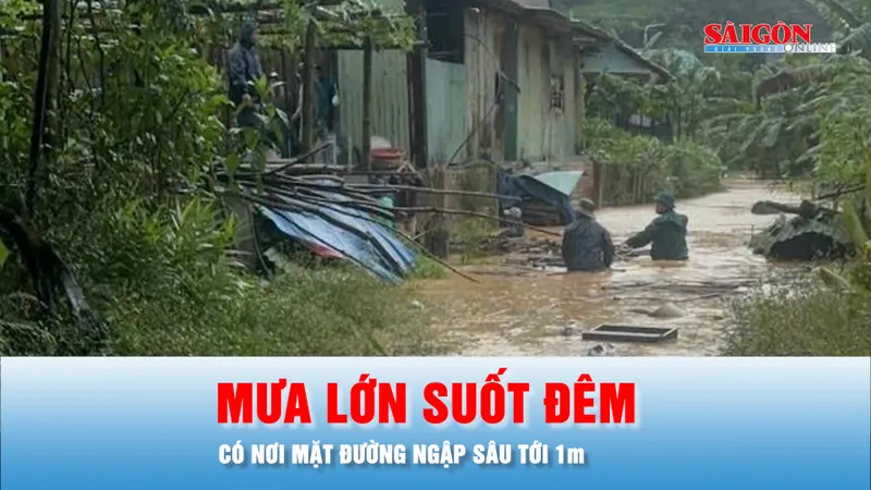 Podcast bản tin trưa 28-10: Mưa lớn suốt đêm, có nơi mặt đường ngập sâu tới 1m