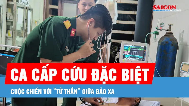 Ca phẫu thuật đầu tiên mở khoang lồng ngực ngay tại Bệnh xá đảo Trường Sa