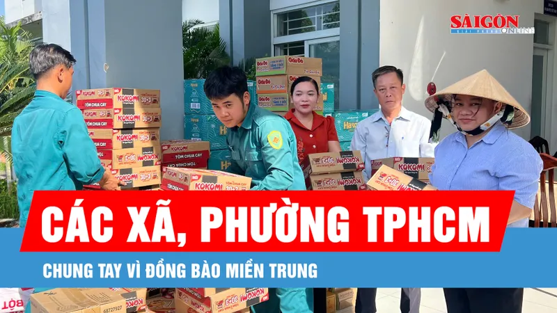 TPHCM: Các xã, phường chung tay vì đồng bào miền Trung