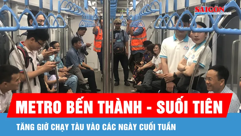Metro số 1 áp dụng biểu đồ chạy riêng trong các ngày lễ tết