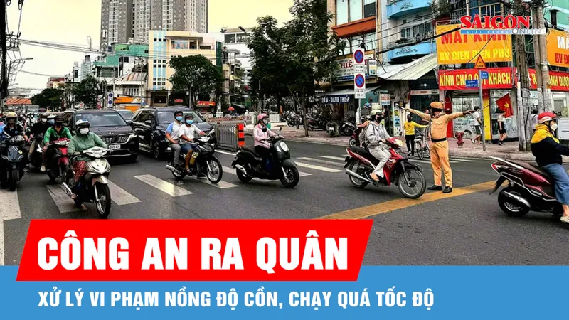 TPHCM tăng cường xử lý vi phạm nồng độ cồn đợt cao điểm Tết Nguyên đán