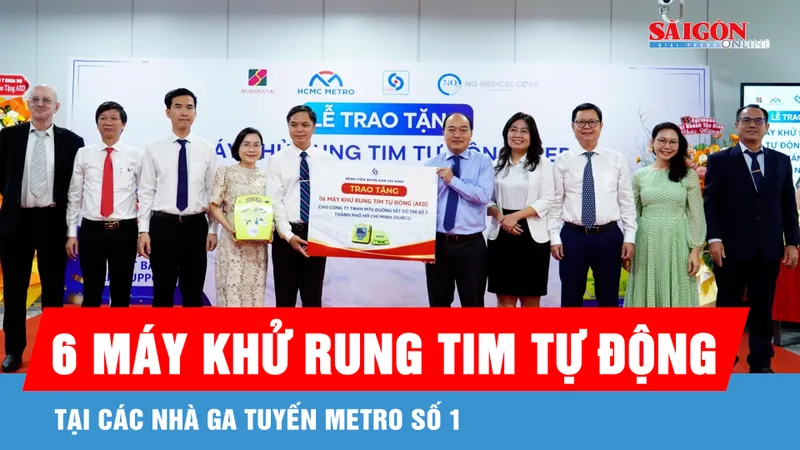 Trang bị phương tiện cấp cứu ngừng tim ở các nhà ga tuyến Metro số 1