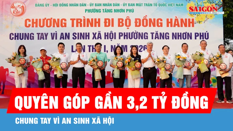 Phường Tăng Nhơn Phú quyên góp gần 3,2 tỷ đồng chăm lo tết