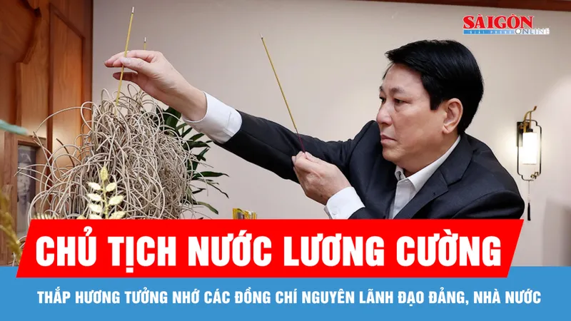 Chủ tịch nước thắp hương tưởng nhớ các đồng chí nguyên lãnh đạo Đảng, Nhà nước