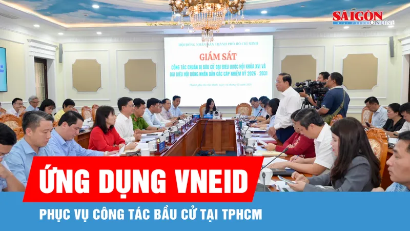 Ứng dụng VNeID phục vụ công tác bầu cử tại TPHCM