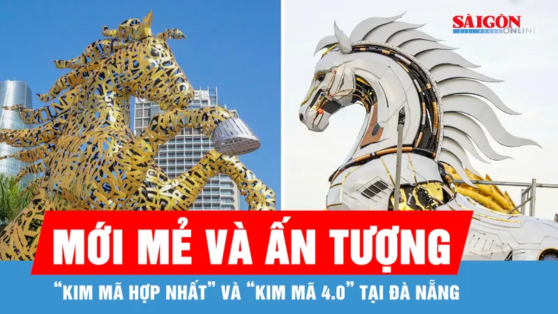 “Kim Mã Hợp Nhất” và “Kim mã 4.0” - Linh vật ngựa đang “gây sốt” tại Đà Nẵng