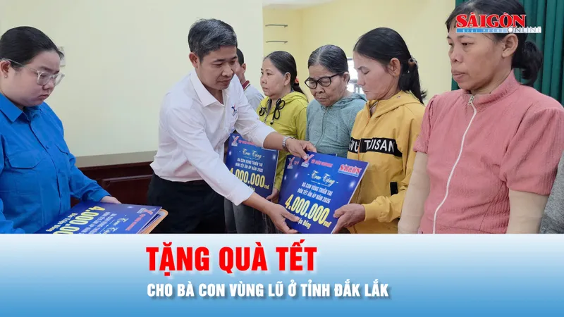 Podcast bản tin chiều 8-2: Tặng quà tết cho bà con vùng lũ ở tỉnh Đắk Lắk