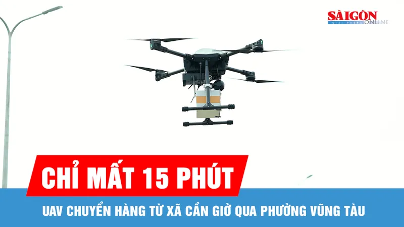 TPHCM khai trương tuyến giao hàng vượt biển bằng UAV
