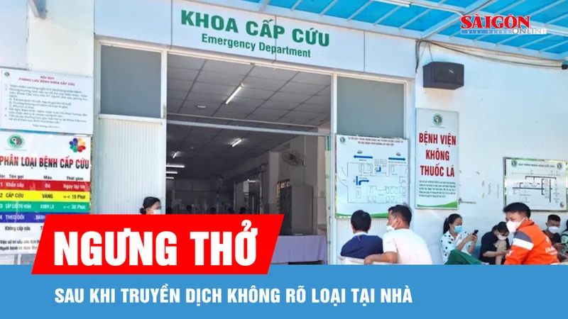 Nghi vấn một phụ nữ tử vong sau khi truyền dịch tại nhà