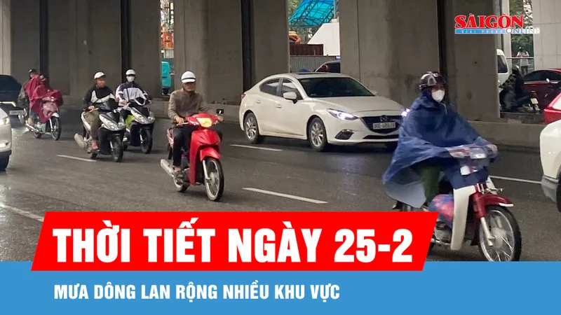 Mưa dông lan rộng nhiều khu vực