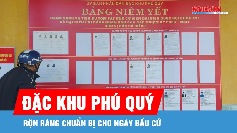 Lâm Đồng: Đặc khu Phú Quý rộn ràng chuẩn bị cho ngày bầu cử