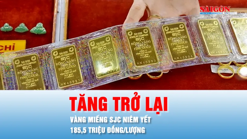 Podcast tin trưa 10-3: Giá vàng miếng SJC và vàng nhẫn vượt 185 triệu đồng/lượng