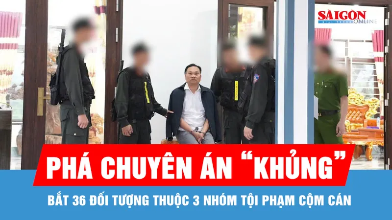 Phú Thọ: Phá chuyên án "khủng", bắt 36 đối tượng thuộc 3 nhóm tội phạm cộm cán