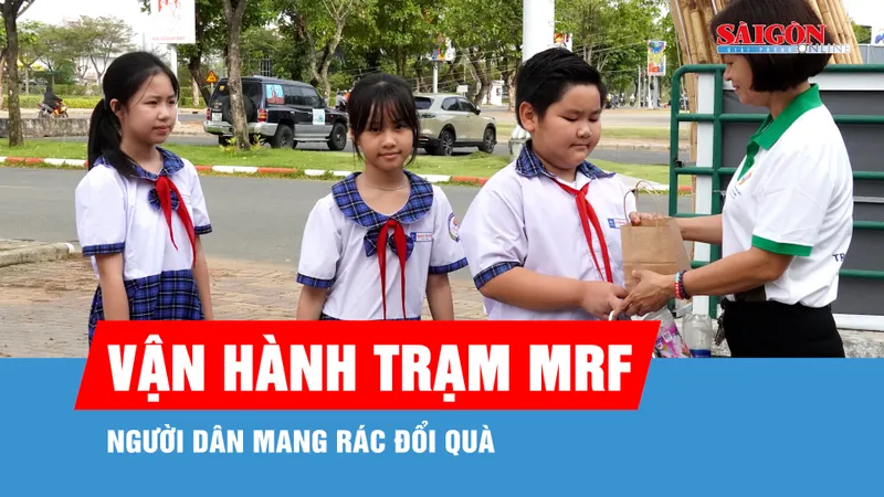 TPHCM: Phường Tân Mỹ vận hành trạm MRF, người dân mang rác đổi quà