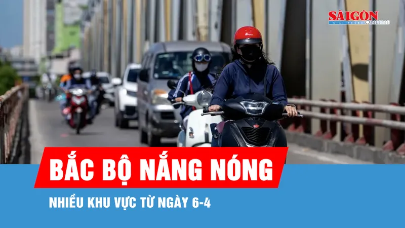 Từ 6-4, nhiều khu vực ở Bắc bộ nắng nóng