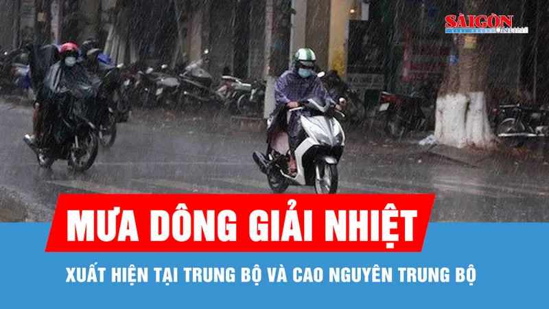 Xuất hiện mưa dông sau chuỗi ngày nắng nóng