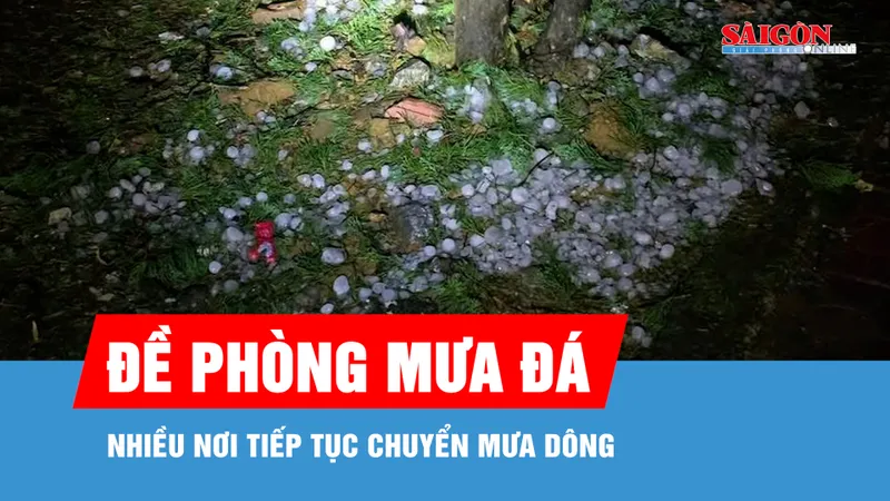 Nhiều nơi tiếp tục chuyển mưa dông, cần đề phòng mưa đá