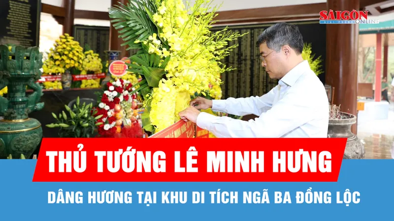 Thủ tướng Lê Minh Hưng dâng hương tại Khu di tích Ngã ba Đồng Lộc