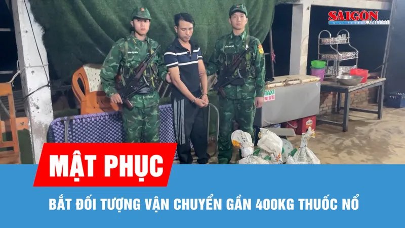 Quảng Ngãi bắt giữ vụ vận chuyển gần 400kg thuốc nổ