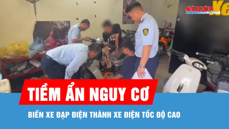 Phát hiện nhiều xe điện "đội lốt" xe đạp điện thô sơ