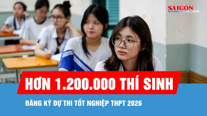 Hơn 1.200.000 thí sinh đăng ký dự thi tốt nghiệp THPT 2026
