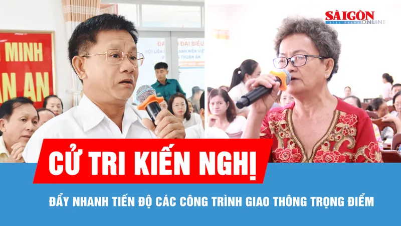 Cử tri kiến nghị đẩy nhanh tiến độ các công trình giao thông trọng điểm