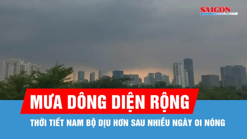 Chiều tối nay, TPHCM có khả năng xuất hiện mưa dông