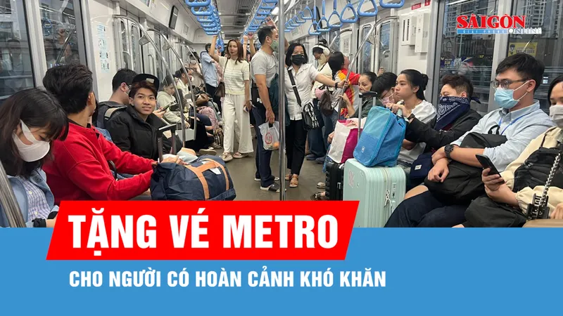 TPHCM: Tặng vé đi metro cho người có hoàn cảnh khó khăn
