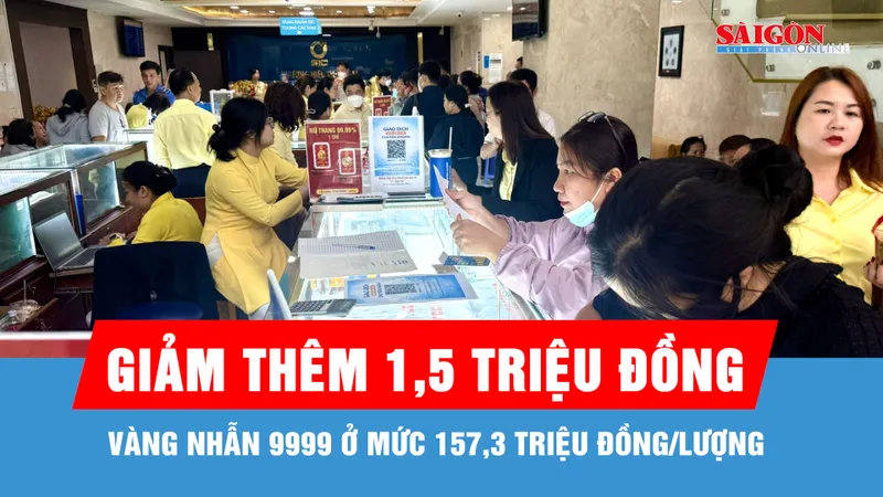 Chiều 28-5, giá vàng giảm thêm đến 1,5 triệu đồng/lượng