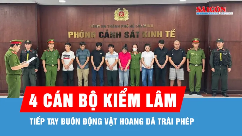 Khởi tố 4 cán bộ kiểm lâm tiếp tay buôn động vật hoang dã trái phép