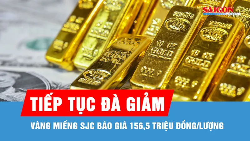Giá vàng trong nước tiếp tục đà giảm dù vàng thế giới phục hồi