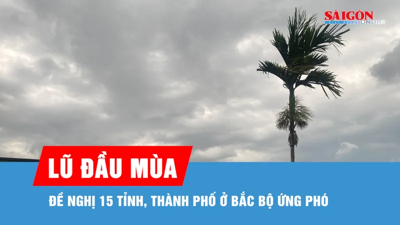 Đề nghị 15 tỉnh, thành phố ở Bắc bộ ứng phó đợt lũ đầu mùa