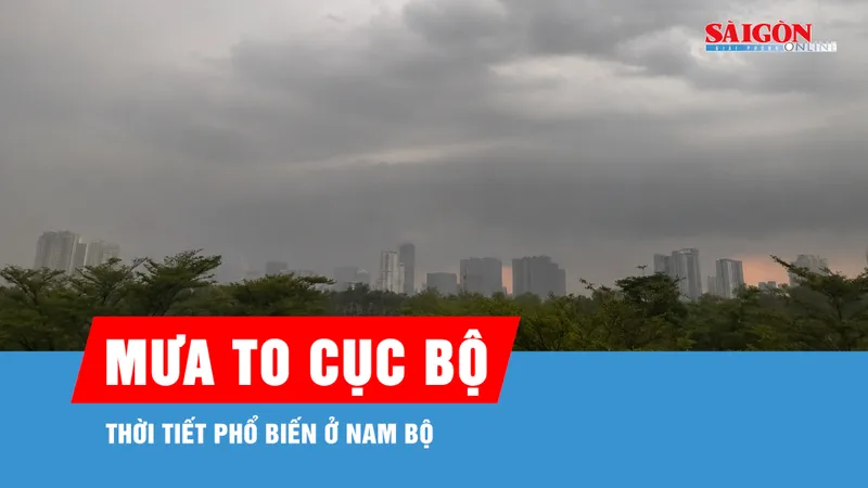 Nam bộ ngày nắng, chiều và tối có nơi mưa to